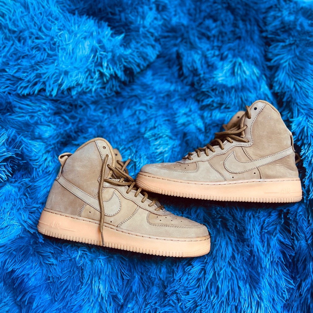 Tan AF1 High Top